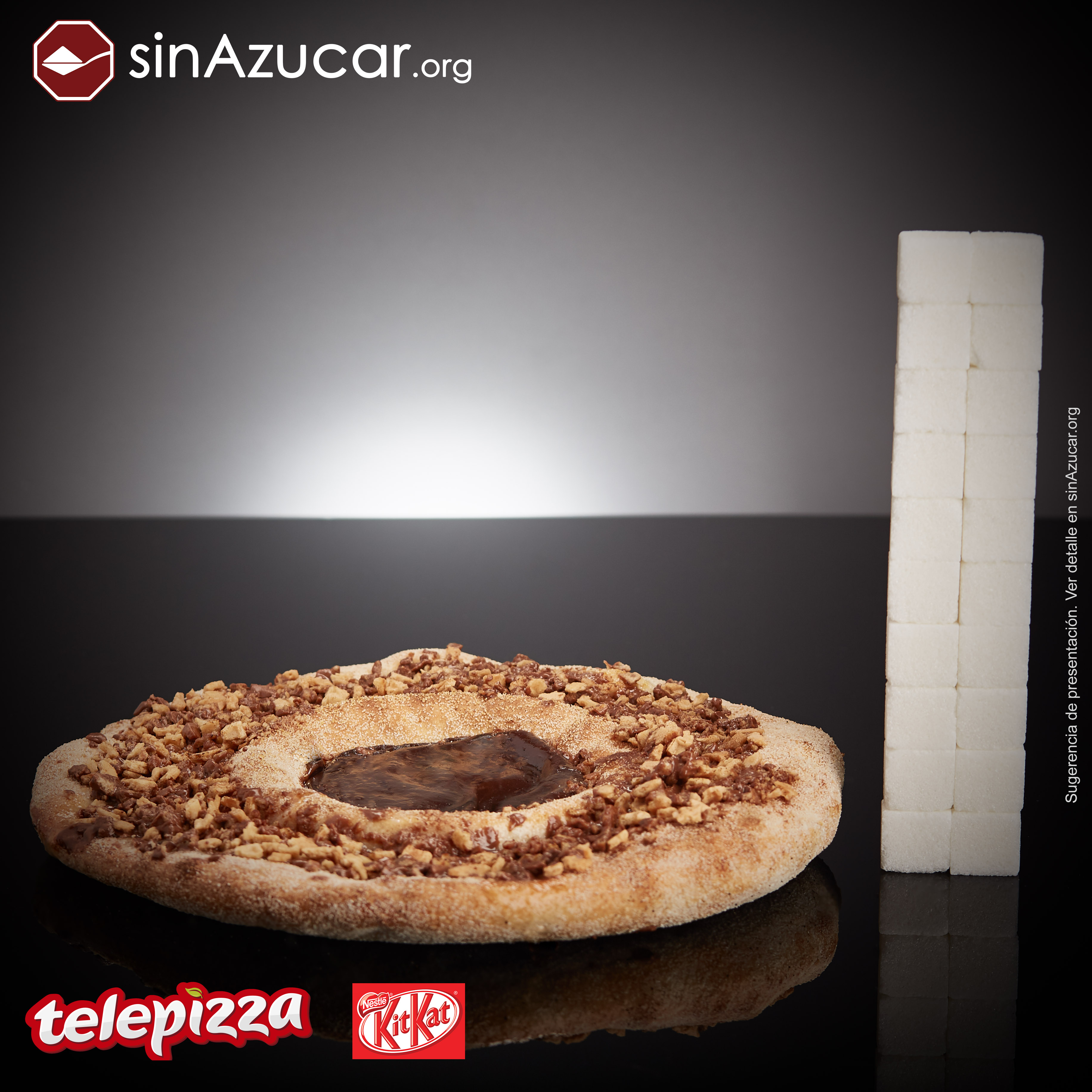 pizza Telepizza quantidade de açucar