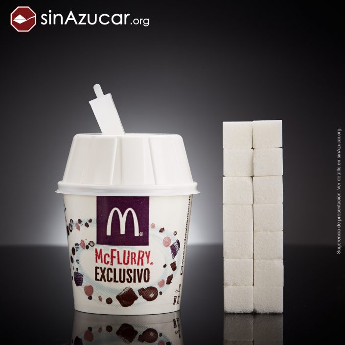 McFlurry quantidade de açúcar