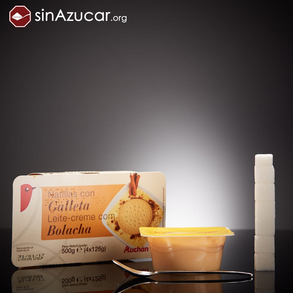 Natillas con galleta