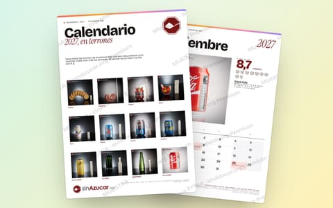 El calendario 2027 para imprimir: la portada y la hoja de diciembre, con una foto del archivo.