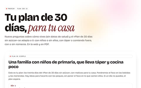 El plan personalizado: las preguntas sobre tu casa con las que se adapta el Plan de 30 días.