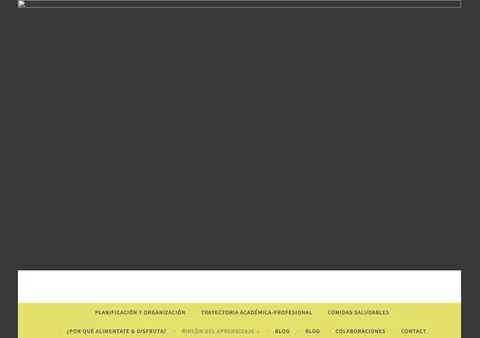 Captura de Alimentate & Disfruta (blog)