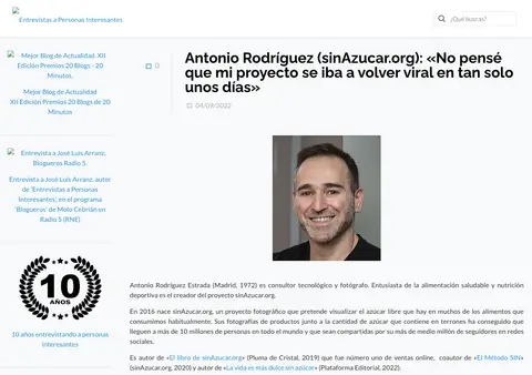 Captura de Entrevistas a Personas Interesantes (mientrevista.es)