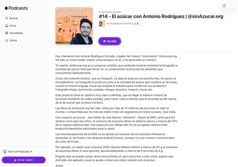 Captura de No lo dejes para mañana (podcast)