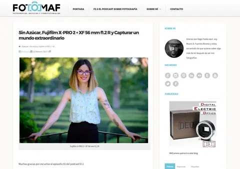 Captura de f2.2 fotografía con fotomaf (podcast)