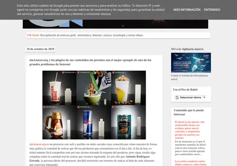 Captura de CK Geek