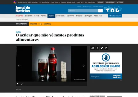 Captura de Jornal de Notícias