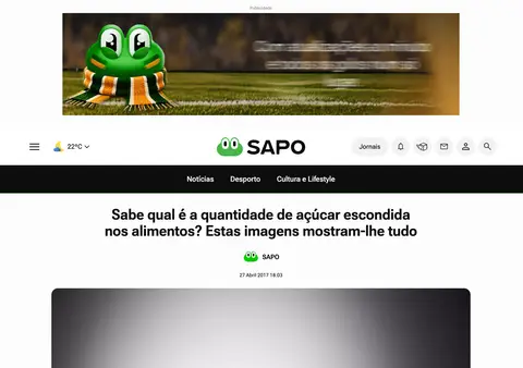 Captura de SAPO