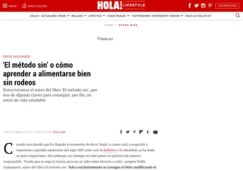 Captura de ¡HOLA!