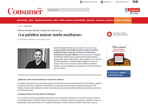 Captura de Consumer (Eroski Consumer)