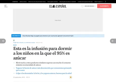 Captura de El Español
