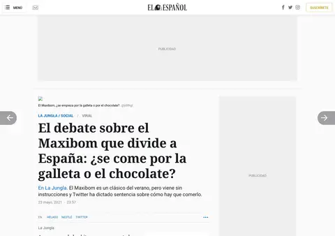 Captura de El Español