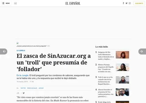 Captura de El Español