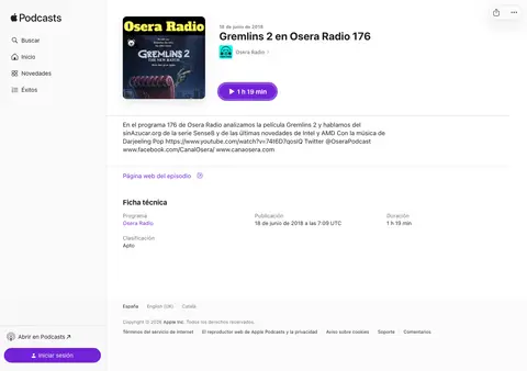 Captura de Osera Radio (podcast)