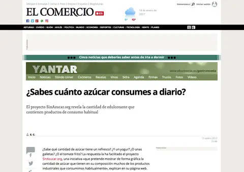 Captura de El Comercio