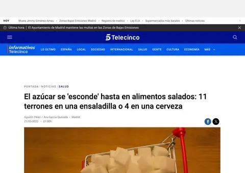 Captura de Telecinco (Noticias · Salud)