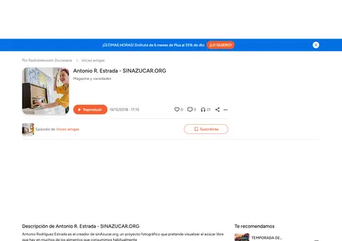 Captura de Voces amigas - Radiotelevisión Diocesana (iVoox)