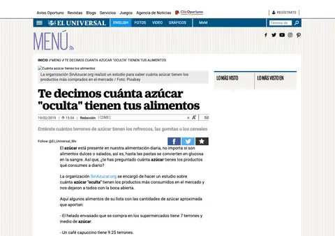 Captura de El Universal (México)