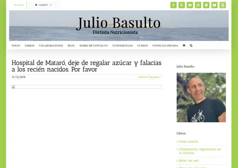 Captura de Blog de Julio Basulto
