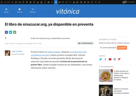 Captura de Vitónica (Webedia)