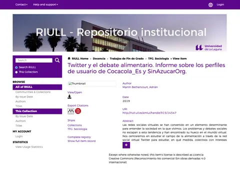 Captura de Universidad de La Laguna (TFG Sociología, repositorio RIULL)