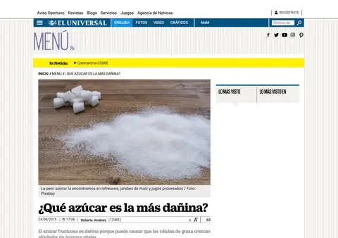 Captura de El Universal (México)