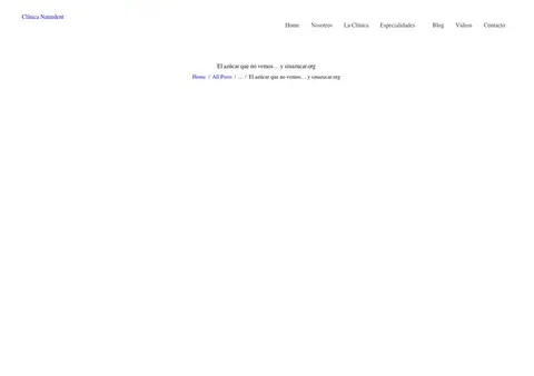 Captura de Clínica Dental NaturDent (blog)