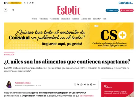 Captura de ConSalud (Estetic)
