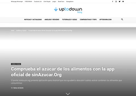 Captura de Uptodown Blog