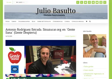 Captura de Blog de Julio Basulto