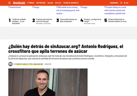 Captura de Men's Health España