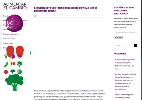 Captura de Alimentar el cambio