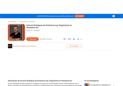Captura de iVoox · Pregúntame en Menéame