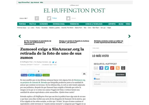 Captura de El HuffPost