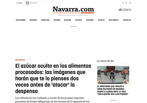 Captura de OKdiario Navarra (navarra.okdiario.com)