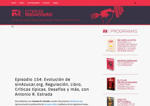Captura de Fitness Revolucionario (podcast de Marcos Vázquez)