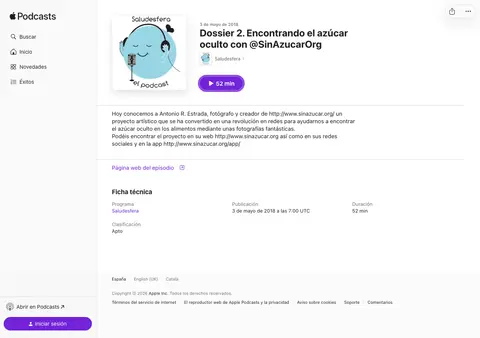 Captura de Saludesfera (Nación Podcast Network)