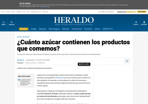 Captura de Heraldo de Aragón