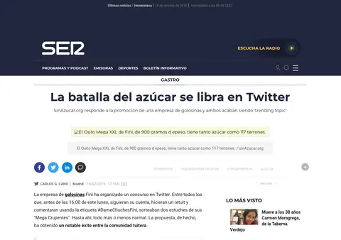 Captura de Cadena SER (Gastro)
