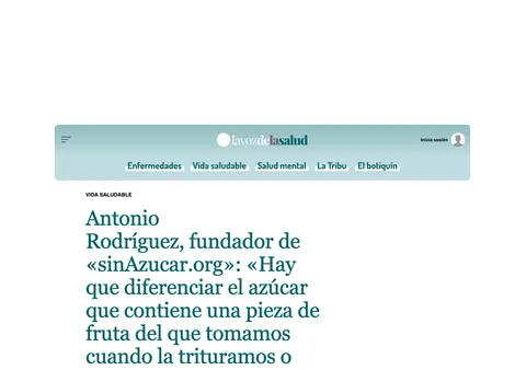 Captura de La Voz de Galicia · La Voz de la Salud