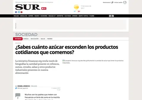 Captura de Diario Sur