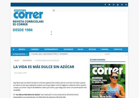 Captura de Revista corricolari es correr