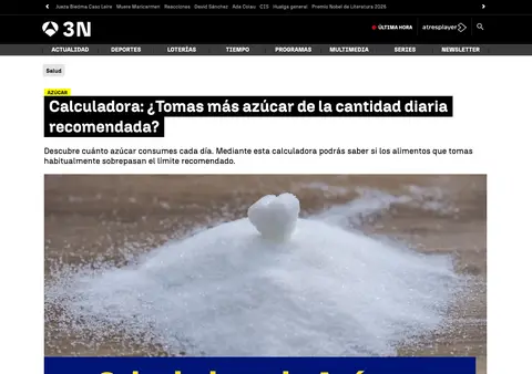 Captura de Antena 3 Noticias (Salud)