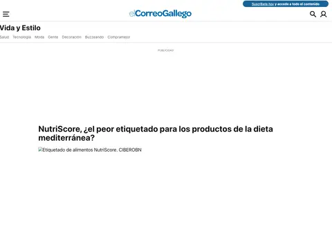Captura de El Correo Gallego