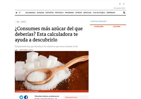 Captura de La Gaceta de Salamanca