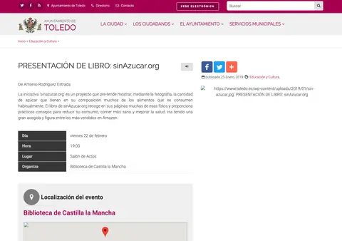 Captura de Ayuntamiento de Toledo (agenda)